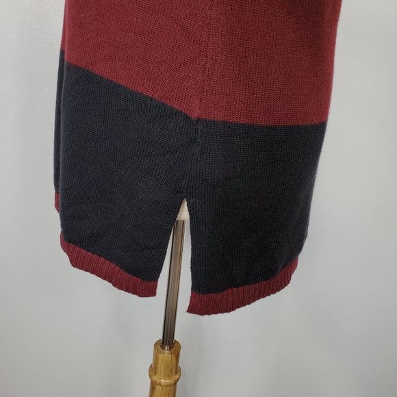 Charter Club Mock Neck Flared Sleeve Color Block Knit Sweater NEW NWT Size XL - Picture 6 of 14